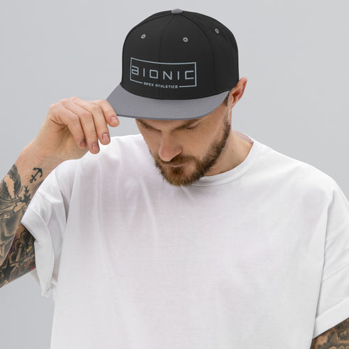 BIONIC classic embroidered flat-bill hat